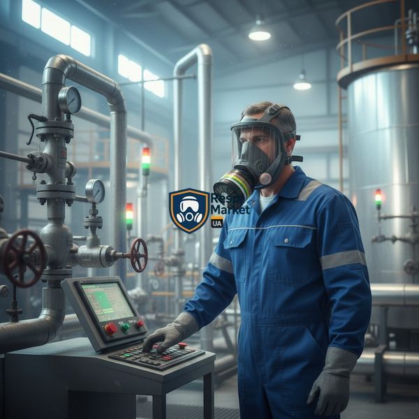 Протигаз панорамний 6800 з фільтром Мікрон ФГМ A2B2E2K2P3 R D комплект 6800У+Мікрон фото