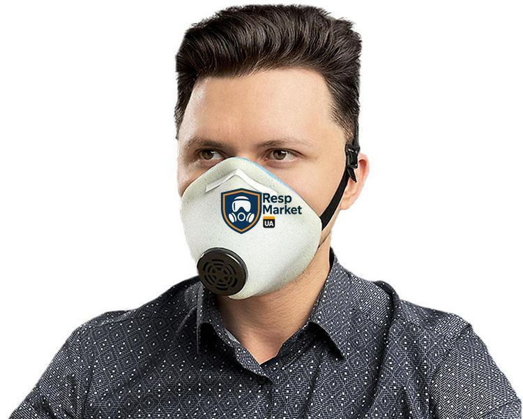 Респиратор с клапаном У2К FFP2 защита от пыли и аэрозолей У2К FFP2 фото