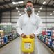 Силиконовая полумаска 3M 7502 с фильтрами 3M 6059 ABEK1 для агрохимии, удобрений и аммиака 75026059 фото 4