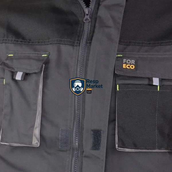 Демисезонный рабочий костюм FORECO Reis (куртка + полукомбинезон) с усиленными вставками, Польша FORECO S JB фото