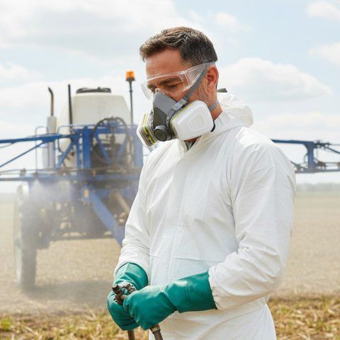 Полумаска 3M 6200 с фильтрами 3M 6059 ABEK1 для агрохимии, аммиака, хлора, кислых газов и растворителей 62006059 фото