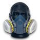 Полумаска 3M 7502 с фильтрами 3M 6075 A1+Form от формальдегида для  колористов, мастеров кератина та ботокса 75006075 фото 2