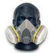 Полумаска 3M 6200 с фильтрами 3M 6075 A1+Form от формальдегида для колористов, кератина и ботокса для волос 62006075 фото 6