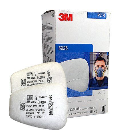 Предфильтр 3M 5925 (P2) защита от вредных аэрозолей, пыли и туманов 3M 5925 P2 фото