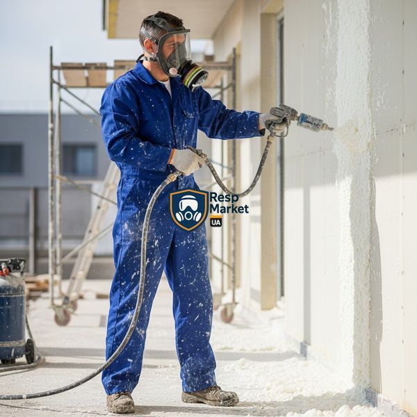 Протигаз панорамний 6800 захист від органічні та неорганічні гази, кислотні гази, аміак, пари ртуті, токсичні аерозолі, пил 2685212107 фото